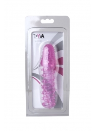 Розовая насадка с нежными шипами - 13,5 см. - Toyfa Basic - в Черкесске купить с доставкой