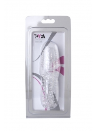 Прозрачная насадка с шишечками и шипами - 13,5 см. - Toyfa Basic - в Черкесске купить с доставкой