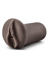 Коричневый мастубратор-вагина Nicole s Kitty - Blush Novelties - в Черкесске купить с доставкой