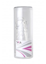 Прозрачная гелевая насадка с клиторальным отростком - 13 см. - Toyfa Basic - в Черкесске купить с доставкой