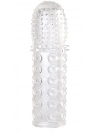 Прозрачная закрытая гелевая насадка - 13,5 см. - Toyfa Basic - в Черкесске купить с доставкой