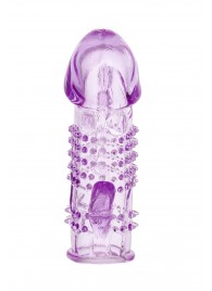 Фиолетовая насадка с коготком и шипами - 13 см. - Toyfa Basic - в Черкесске купить с доставкой