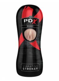 Мастурбатор-вагина Vibrating Pussy Stroker с вибрацией - Pipedream - в Черкесске купить с доставкой