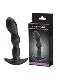 Черный анальный стимулятор простаты с вибрацией Special Anal Massager - 14,5 см. - Baile - в Черкесске купить с доставкой