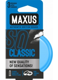 Классические презервативы в железном кейсе MAXUS Classic - 3 шт. - Maxus - купить с доставкой в Черкесске