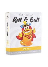 Стимулирующий презерватив-насадка Roll   Ball Banana - Sitabella - купить с доставкой в Черкесске