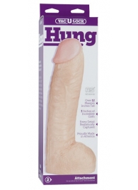 Огромная насадка-реалистик Vac-U-Lock Realistic Hung - 31,7 см. - Doc Johnson - купить с доставкой в Черкесске