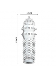 Закрытая прозрачная насадка Crystal sleeve - 14,2 см. - Erowoman-Eroman - в Черкесске купить с доставкой