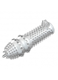 Закрытая прозрачная насадка Crystal sleeve - 14,2 см. - Erowoman-Eroman - в Черкесске купить с доставкой
