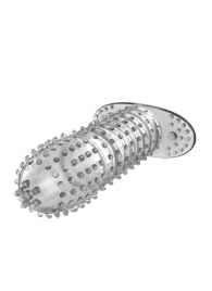 Закрытая прозрачная насадка Crystal sleeve - 12 см. - Erowoman-Eroman - в Черкесске купить с доставкой