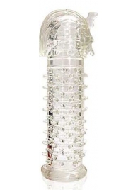 Закрытая прозрачная насадка на пенис Crystal Sleeve Faraon - 13,5 см. - Erowoman-Eroman - в Черкесске купить с доставкой