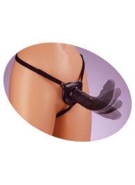 Черный податливый страпон Posable Partner Strap-On - 17,8 см. - Pipedream - купить с доставкой в Черкесске