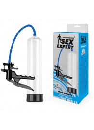 Прозрачная вакуумная помпа Sex Expert с ручным насосом - Sex Expert - в Черкесске купить с доставкой