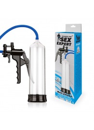 Прозрачная вакуумная помпа Sex Expert с насосом - Sex Expert - в Черкесске купить с доставкой
