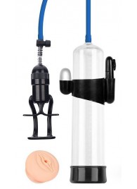 Прозрачная вакуумная вибропомпа Sex Expert с насадкой-вагиной - Sex Expert - в Черкесске купить с доставкой