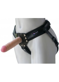Черный пояс-трусики с двумя насадками  Экзотик-Linda  - 15,5 и 10,5 см. - LOVETOY (А-Полимер) - купить с доставкой в Черкесске