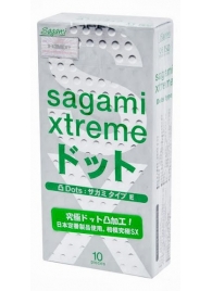 Презервативы Sagami Xtreme Type-E с точками - 10 шт. - Sagami - купить с доставкой в Черкесске