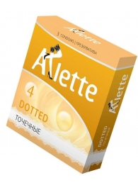 Презервативы Arlette Dotted с точечной текстурой - 3 шт. - Arlette - купить с доставкой в Черкесске