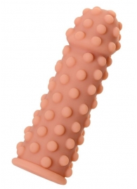 Телесная реалистичная насадка KOKOS Extreme Sleeve 02 с дополнительной стимуляцией - 12,7 см. - KOKOS - в Черкесске купить с доставкой