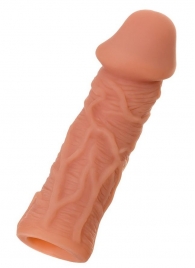 Телесная реалистичная насадка KOKOS Extreme Sleeve 05 с дополнительной стимуляцией - 12,7 см. - KOKOS - в Черкесске купить с доставкой