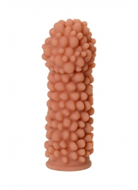 Телесная реалистичная насадка KOKOS Extreme Sleeve 08 с дополнительной стимуляцией - 12,7 см. - KOKOS - в Черкесске купить с доставкой