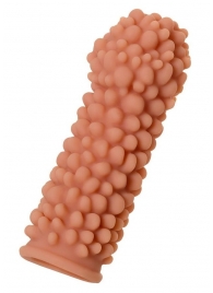 Телесная реалистичная насадка KOKOS Extreme Sleeve 08 с дополнительной стимуляцией - 12,7 см. - KOKOS - в Черкесске купить с доставкой