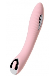 Розовый силиконовый вибратор с электростимуляцией TESLA G-POINT - 21 см. - ToyFa - купить с доставкой в Черкесске