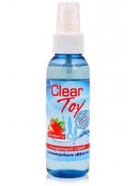 Очищающий спрей для игрушек CLEAR TOY Strawberry - 100 мл. - Биоритм - купить с доставкой в Черкесске