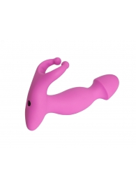 Розовый стимулятор простаты с усиками - 15 см. - 4sexdreaM - в Черкесске купить с доставкой