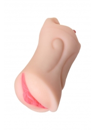 Телесный двусторонний мастурбатор Fruity Tongue - ротик и вагина - ToyFa - в Черкесске купить с доставкой