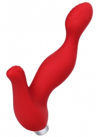 Красный силиконовый вибростимулятор простаты Proman - 12,5 см. - ToyFa - в Черкесске купить с доставкой