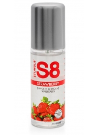 Смазка на водной основе S8 Flavored Lube со вкусом клубники - 125 мл. - Stimul8 - купить с доставкой в Черкесске