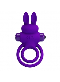 Фиолетовое эрекционное кольцо с вибростимуляцией клитора Vibrant Penis Ring III - Baile - в Черкесске купить с доставкой