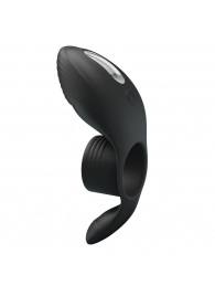 Черное кольцо на пенис с вибрацией Vibration Penis Sleeve - Baile - в Черкесске купить с доставкой