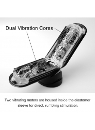 Черный мастурбатор Flip Zero с вибрацией - Tenga - в Черкесске купить с доставкой