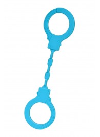 Голубые силиконовые наручники A-Toys без ключа - A-toys - купить с доставкой в Черкесске