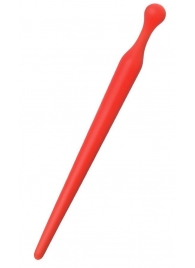 Красный силиконовый уретральный плаг - 10 см. - ToyFa - купить с доставкой в Черкесске