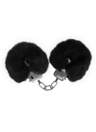 Черные меховые наручники Love с ключиками - Baile - купить с доставкой в Черкесске