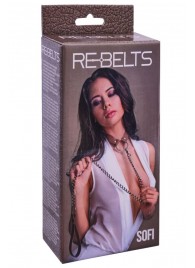 Коричневый поводок и чокер с кольцом Sofi - Rebelts - купить с доставкой в Черкесске