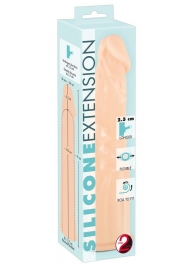 Телесная насадка-удлинитель Silicone Extension - 19 см. - Orion - в Черкесске купить с доставкой