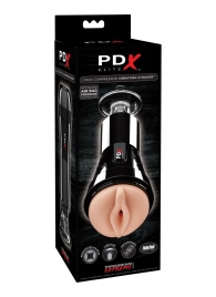 Телесный вибромастурбатор-вагина Cock Compressor Vibrating Stroker - Pipedream - в Черкесске купить с доставкой
