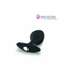 Черная пробка Mystim Rocking Vibe S с возможностью подключения к электростимулятору - 9,7 см. - MyStim - купить с доставкой в Черкесске