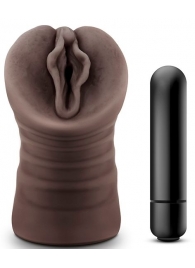Коричневый мастурбатор-вагина Alexis - Blush Novelties - в Черкесске купить с доставкой