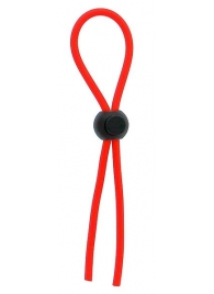 Красное эрекционное лассо с одной бусиной-утяжкой STRETCHY THIN LASSO - Dream Toys - в Черкесске купить с доставкой