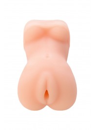 Телесный мастурбатор в виде женской фигурки - Toyfa Basic - в Черкесске купить с доставкой