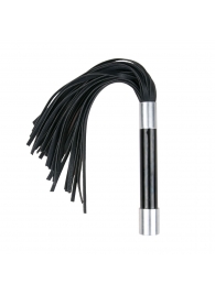Черная плеть Easytoys Flogger With Metal Grip - 38 см. - Easy toys - купить с доставкой в Черкесске