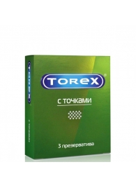 Текстурированные презервативы Torex  С точками  - 3 шт. - Torex - купить с доставкой в Черкесске