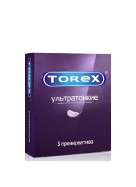 Презервативы Torex  Ультратонкие  - 3 шт. - Torex - купить с доставкой в Черкесске