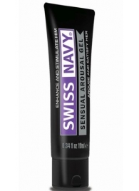 Возбуждающий гель-лубрикант на водной основе Sensual Arousal Lubricant - 10 мл. - Swiss navy - купить с доставкой в Черкесске