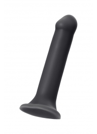 Черный фаллос на присоске Silicone Bendable Dildo XL - 20 см. - Strap-on-me - купить с доставкой в Черкесске